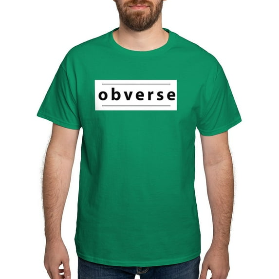 CafePress - Obverse / Reverse White T Shirt - Men's Classic Graphic Cotton T-Shirt