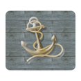 thumbnail image 1 of CafePress - Ocean Blue Wood Anchor Mousepad - Non-slip Rubber Mousepad, Gaming Mouse Pad, 1 of 6