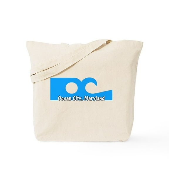 CafePress - Ocean City Flag Tote Bag - Unisex Canvas Tote Bag, Beige, 1-Piece