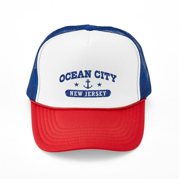 CafePress - Ocean City NJ - Adjustable Unisex Printed Trucker Hat with Mesh Back