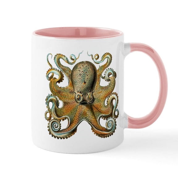 CafePress - Octopus Mug - 11 oz Ceramic Mug - Novelty Coffee Tea Cup