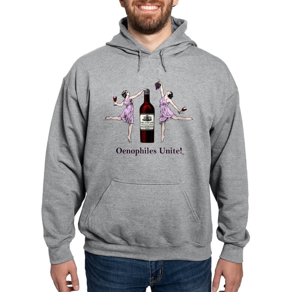 CafePress - Oenophiles Unite! Hoodie - Pullover Hoodie, Hooded Sweatshirt