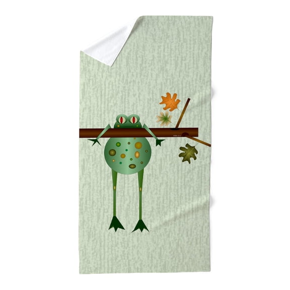 CafePress - Of Trees And Frogs - Large Beach Towel, Soft 30"x60" Towel with Unique Design