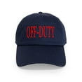 thumbnail image 1 of CafePress - Off Duty (Red) Cap - Adjustable 100% Brushed Unisex Casual Cotton Baseball Cap, Beige, 1, 1 of 2