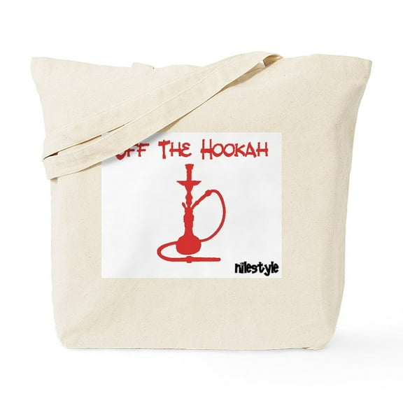 CafePress - Off The Hookah (Red) Tote Bag - Unisex Canvas Tote Bag, Beige, 1-Piece