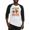 thumbnail image 1 of CafePress - Official Christmas Cookie Taster Baseball Jersey - Cotton Baseball Jersey, 3/4 Raglan Sleeve Shirt, 1 of 4