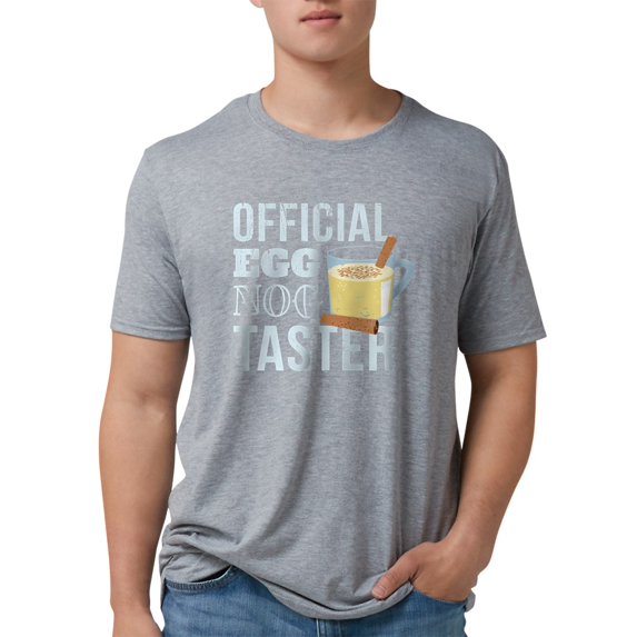 CafePress - Official Egg Nog Taster Distressed Chris T Shirt - Mens Tri-blend T-Shirt