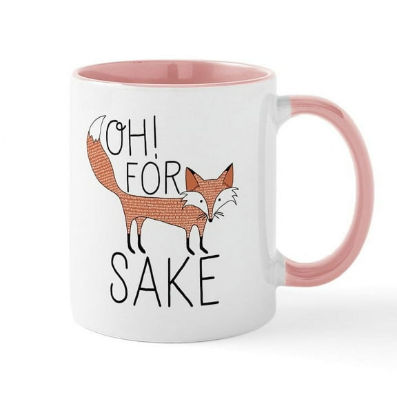 CafePress - Oh! For Fox Sake Ceramic Mug - 11 oz Ceramic Mug - Novelty Coffee Tea Cup