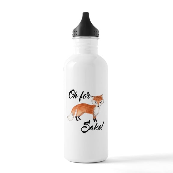 CafePress - Oh For Fox Sake Water Bottle - Stainless Steel Water Bottle, Sports Bottle, 1.0L