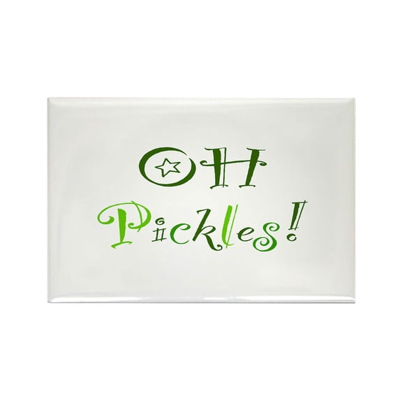 CafePress - Oh Pickles - Rectangle Magnet, 2"x3" Refrigerator Magnet