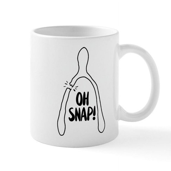 CafePress - Oh Snap - 11 oz Ceramic Mug - Novelty Coffee Tea Cup