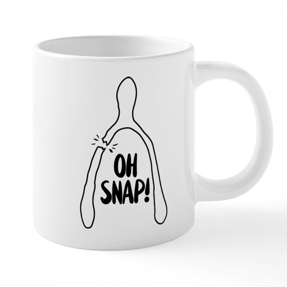 CafePress - Oh Snap - 20 Oz White Ceramic Mega Mug