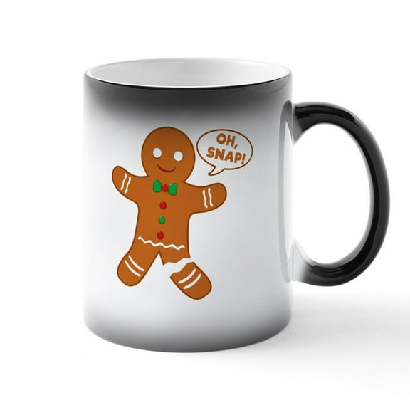 CafePress - Oh Snap Gingerbread Man - 11 oz Color Changing Magic Mug