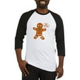 thumbnail image 1 of CafePress - Oh Snap Gingerbread Man Baseball Tee - Cotton Baseball Jersey, 3/4 Raglan Sleeve Shirt, 1 of 4