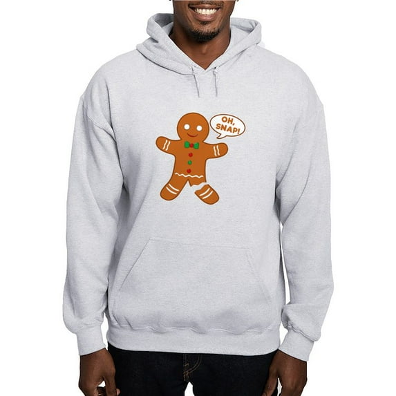 CafePress - Oh Snap Gingerbread Man Hooded Sweatshirt - Pullover Hoodie, Hooded Sweatshirt