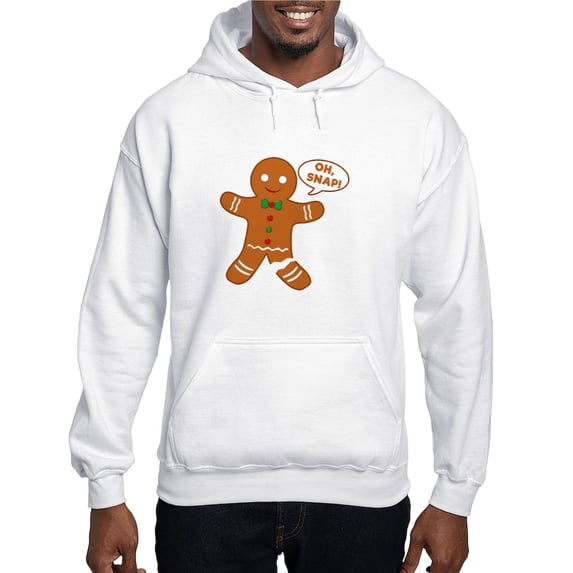 CafePress - Oh Snap Gingerbread Man Hooded Sweatshirt - Pullover Hoodie, Hooded Sweatshirt