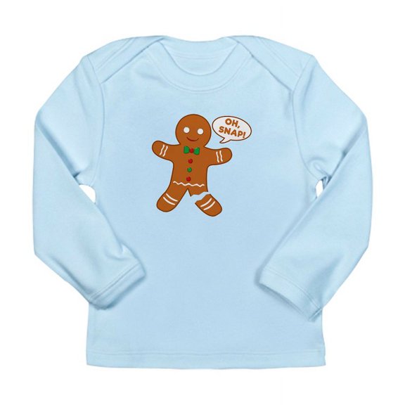 CafePress - Oh Snap Gingerbread Man Long Sleeve Infant T Shirt - Long Sleeve Infant T-Shirt