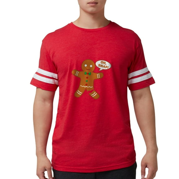 CafePress - Oh Snap Gingerbread Man - Mens Football Shirt