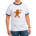 thumbnail image 1 of CafePress - Oh Snap Gingerbread Man Ringer T - 100% Cotton Ringed T-Shirt, 1 of 4