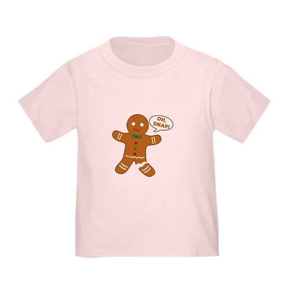 CafePress - Oh Snap Gingerbread Man Toddler T Shirt - Cute Toddler T-Shirt, 100% Cotton