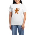 thumbnail image 1 of CafePress - Oh Snap Gingerbread Man Women's Light Pajamas - Women's Short Sleeve Print T-Shirt and Pants Light Cotton Pajama Set, 1 of 7