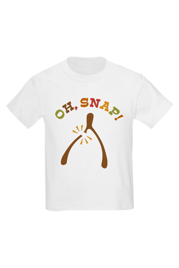 - Oh, Snap Wishbone Kids Light T Shirt - Light Classic Kids Graphic, Short Sleeve T-Shirt, Sizes XS-XL
