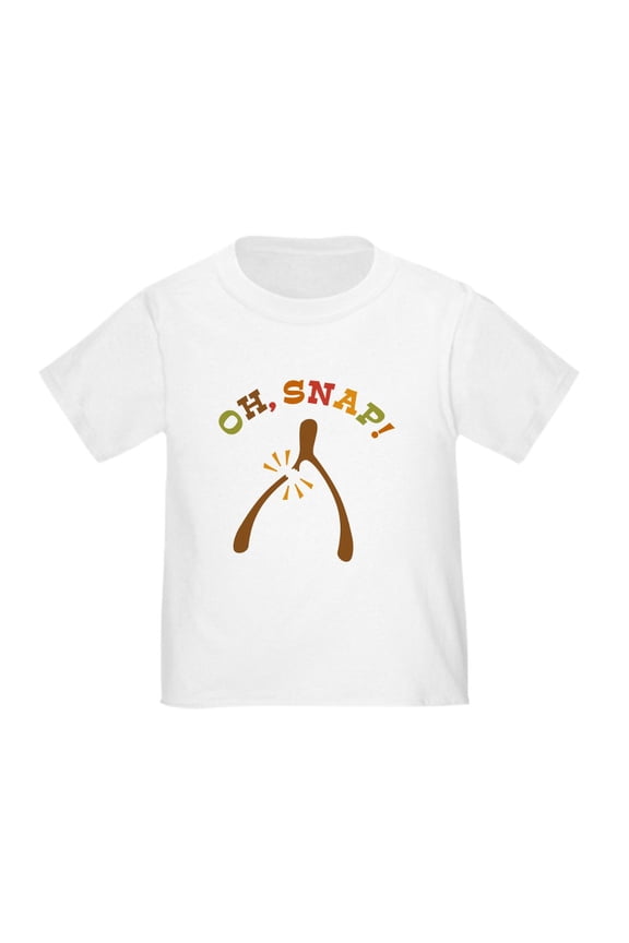 - Oh, Snap Wishbone Toddler T Shirt - Cute Toddler T-Shirt, 100% Cotton