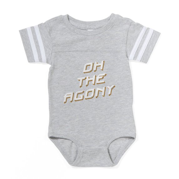 CafePress - Oh The Agony - Cute Infant Baby Football Bodysuit