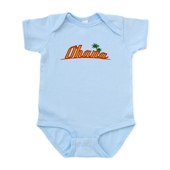 CafePress - Ohana Retro Infant Bodysuit - Baby Light Bodysuit, Size Newborn - 24 Months