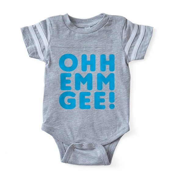CafePress - Ohh Emm Gee - Cute Infant Baby Football Bodysuit