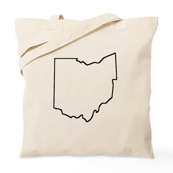 CafePress - Ohio Outline Tote Bag - Unisex Canvas Tote Bag, Beige, 1-Piece