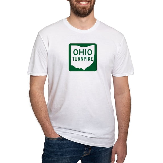 CafePress - Ohio Turnpike Fitted T Shirt - Fitted T-Shirt, Vintage Fit Soft Cotton Tee