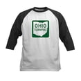 thumbnail image 1 of CafePress - Ohio Turnpike Kids Baseball Jersey - Kids Cotton Baseball Jersey, 3/4 Sleeve Shirt, 1 of 4