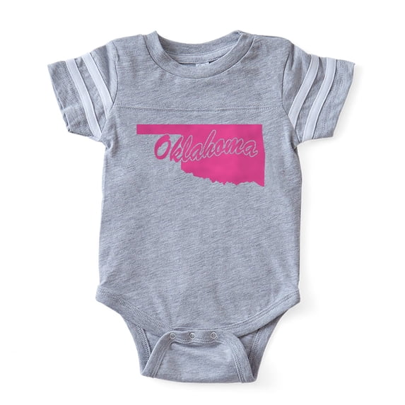 CafePress - Oklahoma - Cute Infant Baby Football Bodysuit