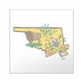thumbnail image 1 of CafePress - Oklahoma Map Square Sticker 3 X 3 - Square Sticker 3" x 3", 1 of 1