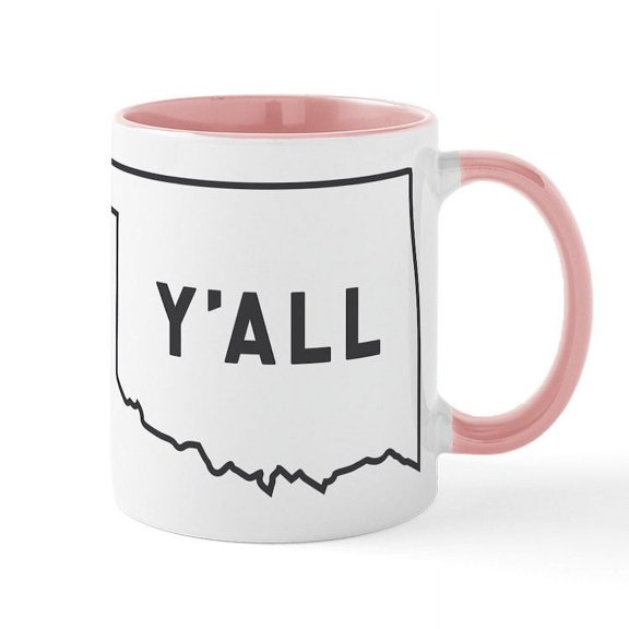 CafePress - Oklahoma Y'all - 11 oz Ceramic Mug - Novelty Coffee Tea Cup