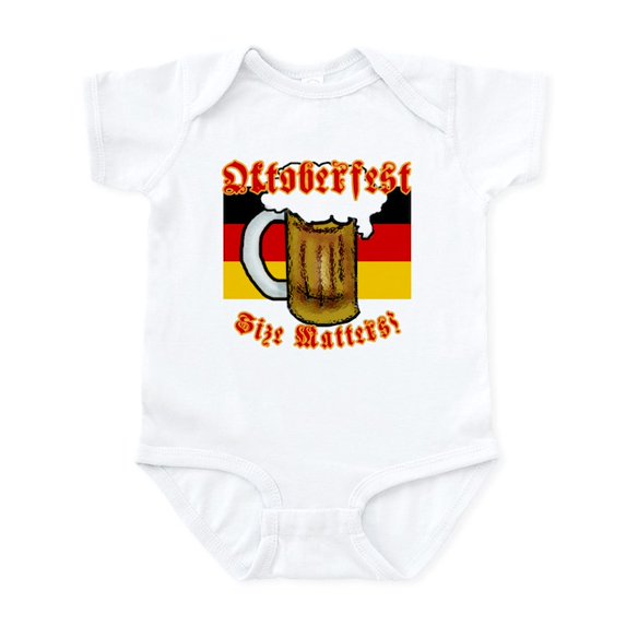 CafePress - Oktoberfest Size Matters! Infant Bodysuit - Baby Light Bodysuit, Size Newborn - 24 Months