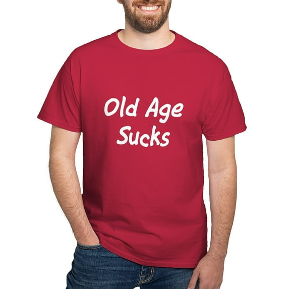 CafePress - Old Age Sucks Dark T Shirt - Men's Classic Graphic Cotton T-Shirt