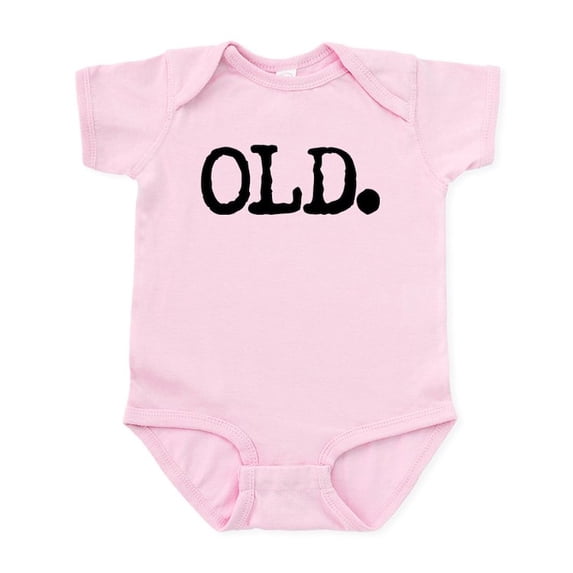CafePress - Old Baby Light Bodysuit - Baby Light Bodysuit, Size Newborn - 24 Months