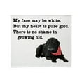 thumbnail image 1 of CafePress - Old Black Lab Throw Blanket - Soft Fleece Throw Blanket, 50"x60" for All Ages, 1 of 2