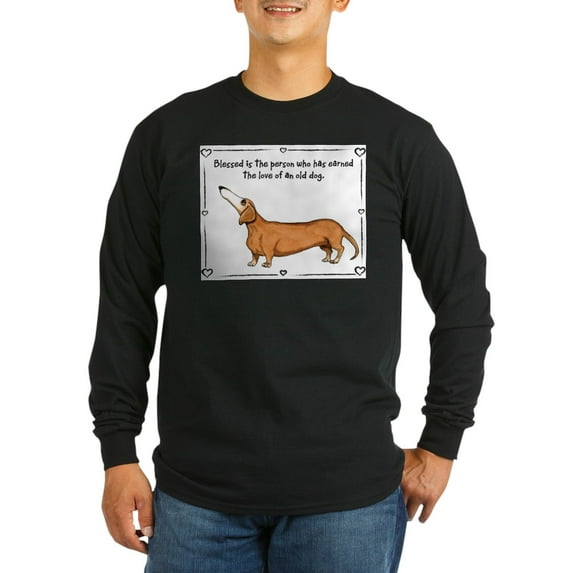 CafePress - Old Dog Love Long Sleeve T Shirt - Long Sleeve Dark T-Shirt
