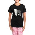 thumbnail image 1 of CafePress - Old English Sheepdog Women's Dark Pajamas - Women's Short Sleeve Print T-Shirt and Pants Dark Cotton Pajama Set, 1 of 7