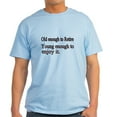 thumbnail image 1 of CafePress - Old Enough To Retire T Shirt - Men's Classic Graphic T-Shirt, 1 of 4