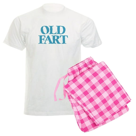 CafePress - Old Fart Men's Light Pajamas - Men's Light Loose Fit Cotton Pajama Set