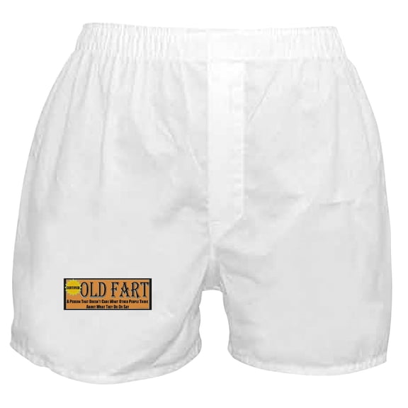 CafePress - Old Fart Motto Boxer Shorts - Men's Novelty Boxer Shorts