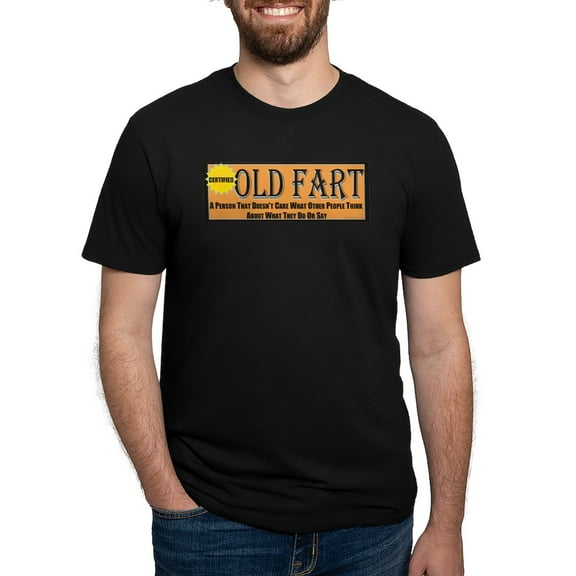 CafePress - Old Fart Motto Men's Deluxe T Shirt - Mens Tri-blend T-Shirt