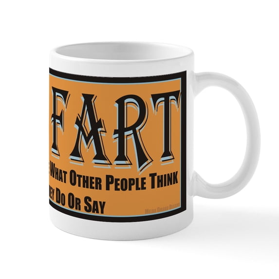 CafePress - Old Fart Motto Small Mugs - 11 oz Ceramic Mug - Novelty Coffee Tea Cup