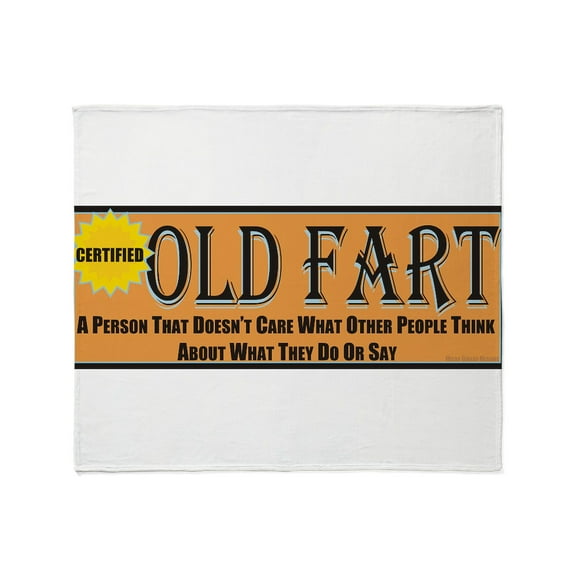 CafePress - Old Fart Motto Throw Blanket - Soft Fleece Throw Blanket, 50"x60" for All Ages