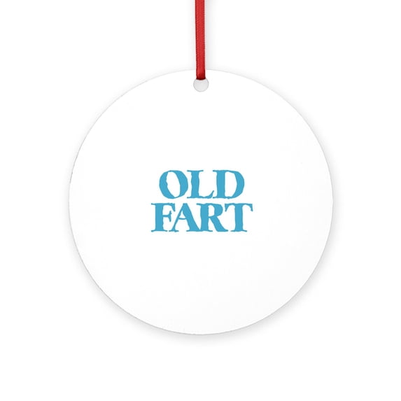 CafePress - Old Fart - Round Wood Ornament 4"