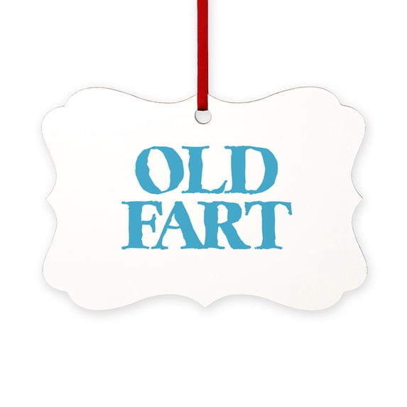CafePress - Old Fart - Scroll Ornament